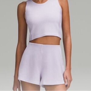 Lululemon Ribbed Softstreme Cropped Tank & Shorts